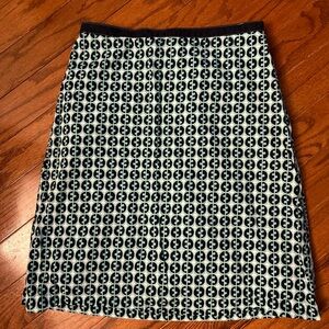 Boden skirt lined  size 6 blue and white